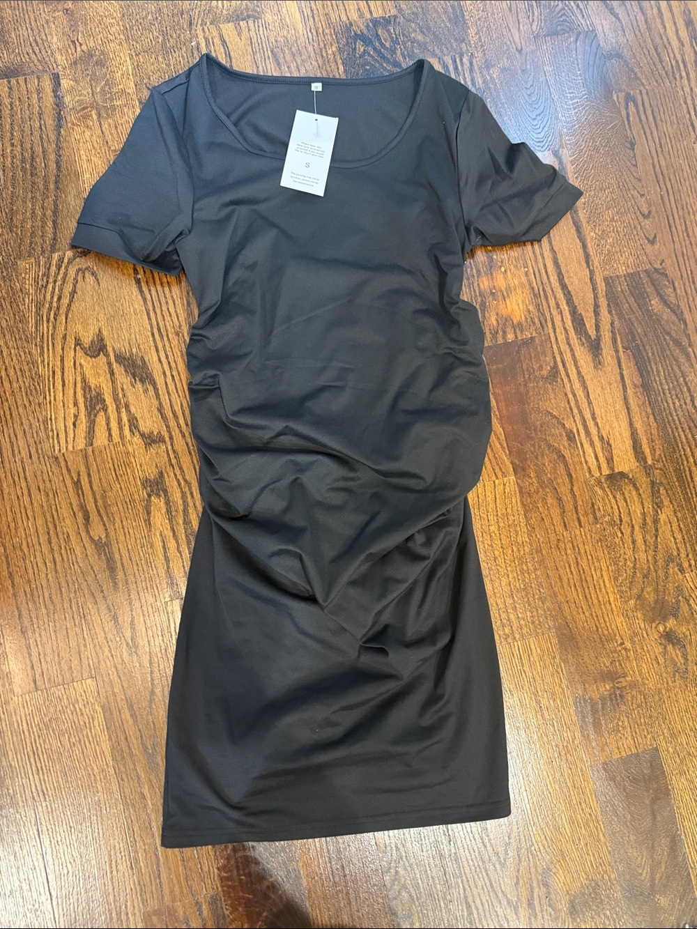 Women’s maternity Black Short Sleeve Scoop Neck Dress - brand new with tags!!